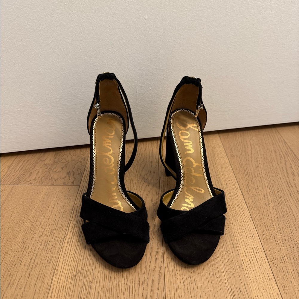 Sam Edelman Black Suede Heels